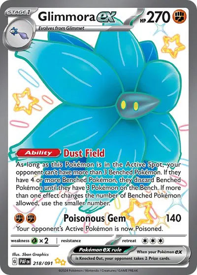 218/091 Glimmora EX - Paldean Fate