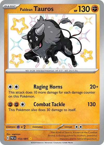 172/091 Paldean Tauros - Paldean Fate