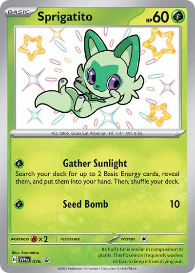 SVP 076 Sprigatito - SVP Black Star Promo - SVP Black Star Promo