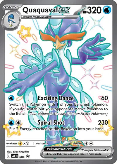 SVP 084 Quaquaval EX - SVP Black Star Promo