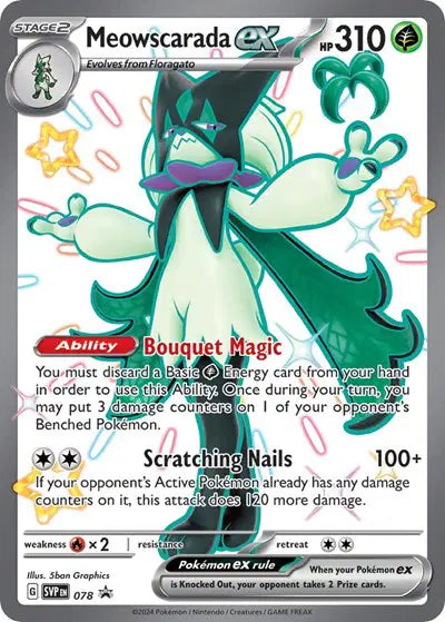 SVP 078 Meowscarada EX - SVP Black Star Promo