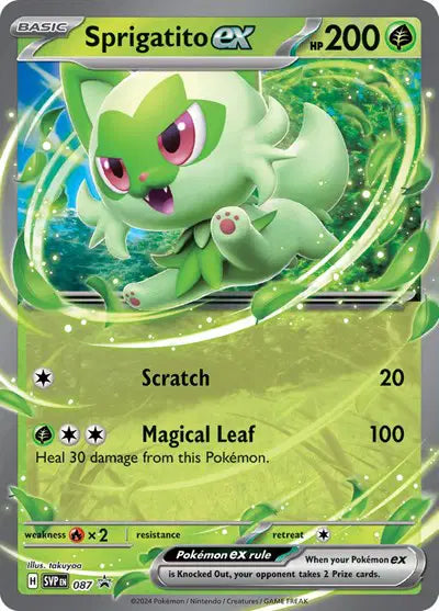 SVP 087 Sprigatito EX - SVP Black Star Promo