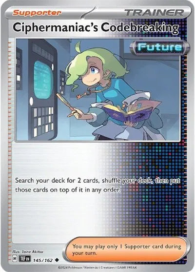 145/162 Ciphermaniac's Codebreaking Reverse Holo - Temporal Forces