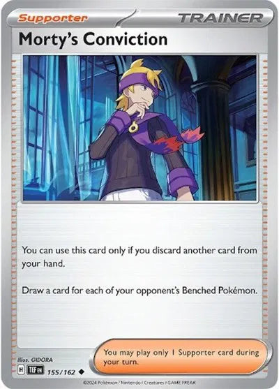 155/162 Morty's Conviction Reverse Holo - Temporal Forces