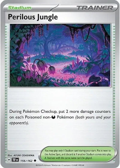 156/162 Perilous Jungle Reverse Holo - Temporal Forces
