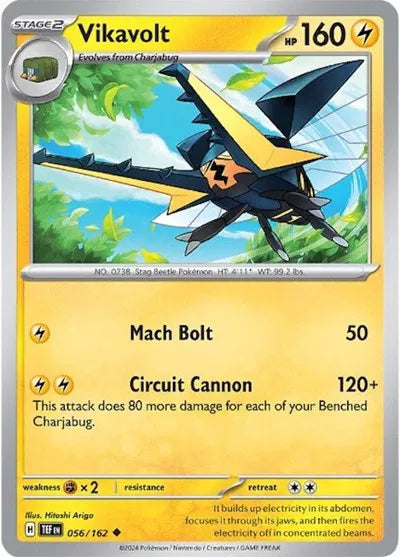 056/162 Vikavolt Reverse Holo - Temporal Forces