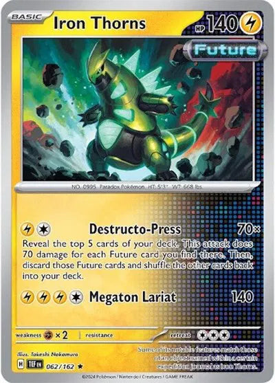 062/162 Iron Thorns  Holofoil - Temporal Forces