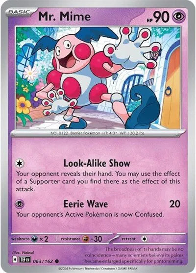 063/162 Mr.Mime Reverse Holo - Temporal Forces