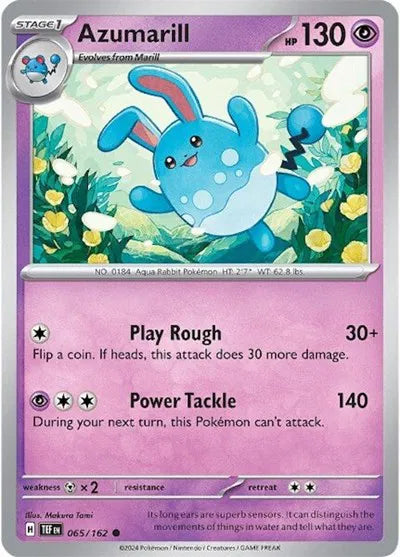 065/162 Azumarill Reverse Holo - Temporal Forces