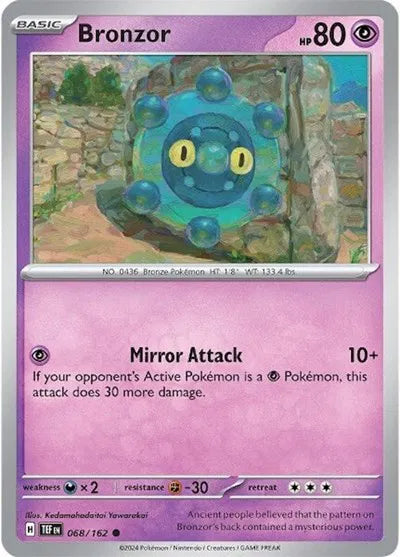 068/162 Bronzor Reverse Holo - Temporal Forces
