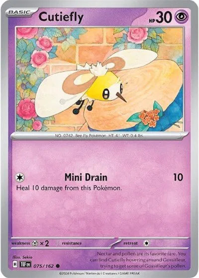 075/162 Cutiefly Reverse Holo - Temporal Forces
