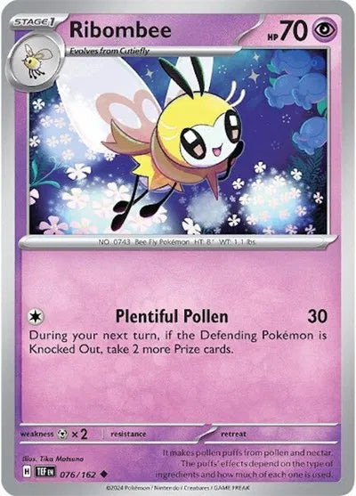 076/162 Ribombee Reverse Holo - Temporal Forces
