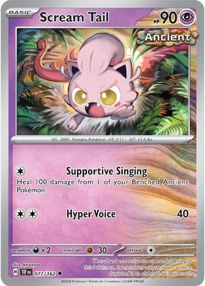 077/162 Scream Tail Reverse Holo - Temporal Forces
