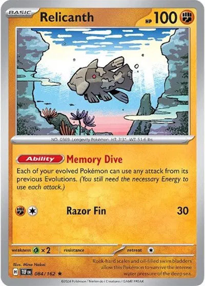 084/162 Relicanth Reverse Holo - Temporal Forces