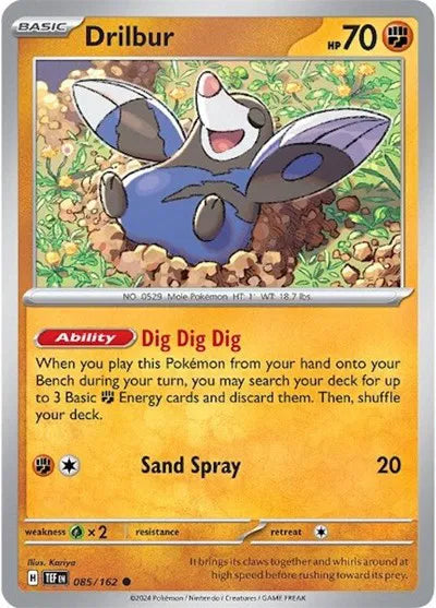 085/162 Drilbur Reverse Holo - Temporal Forces