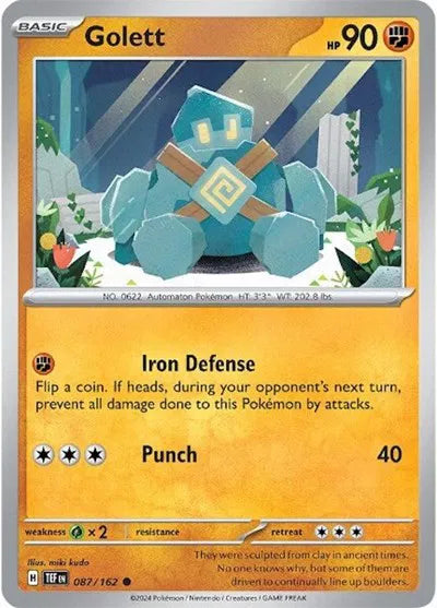 087/162 Golett Reverse Holo - Temporal Forces