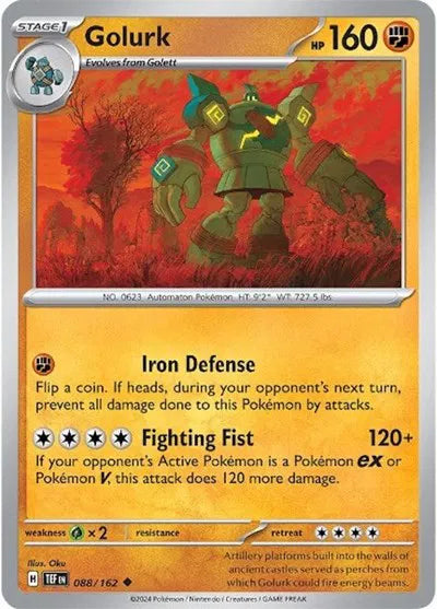 088/162 Golurk Reverse Holo - Temporal Forces