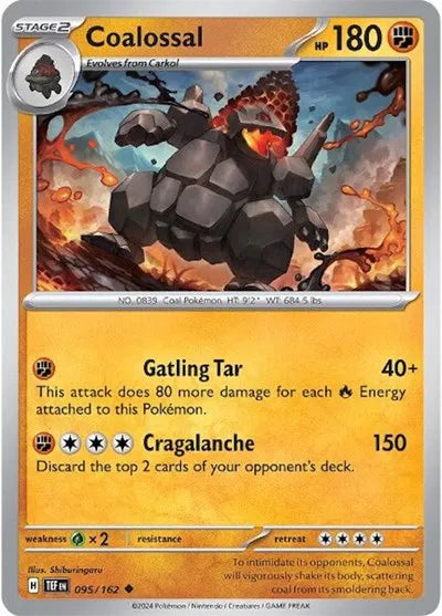 095/162 Coalossal Reverse Holo - Temporal Forces