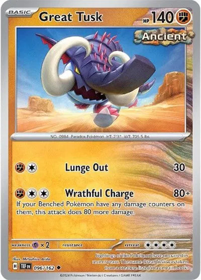 096/162 Great Tusk Reverse Holo - Temporal Forces
