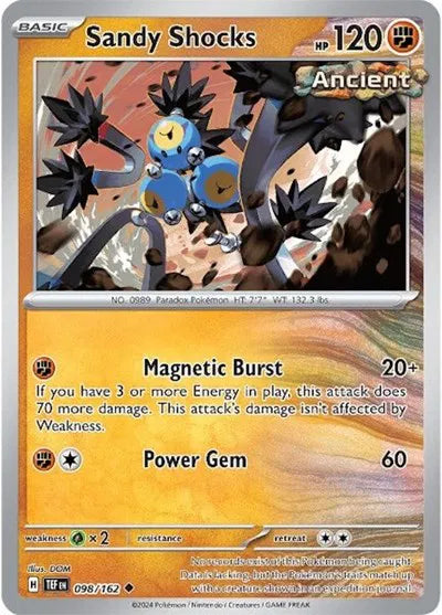 098/162 Sandy Shocks Reverse Holo - Temporal Forces