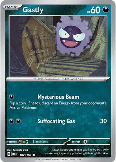 102/162 Gastly Reverse Holo - Temporal Forces