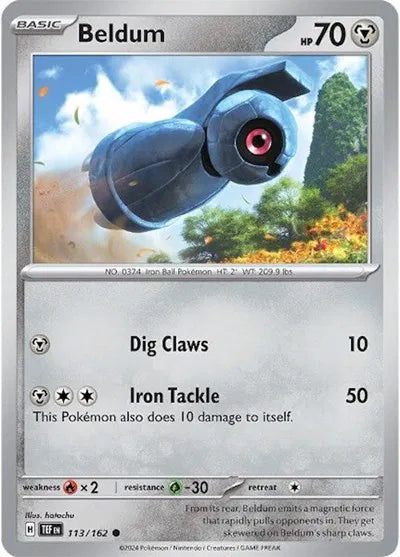 113/162 Beldum Reverse Holo - Temporal Forces
