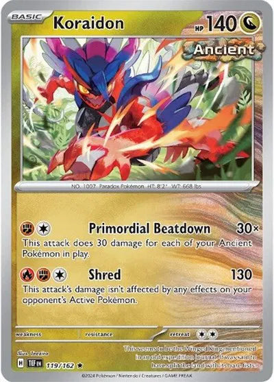 119/162 Koraidon Reverse Holo - Temporal Forces