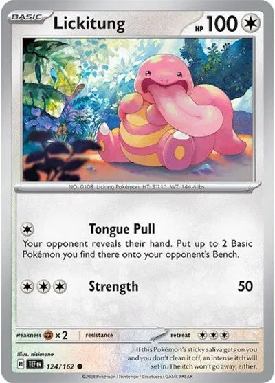 124/162 Lickitung Reverse Holo - Temporal Forces