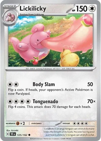 125/162 Lickilicky Reverse Holo - Temporal Forces