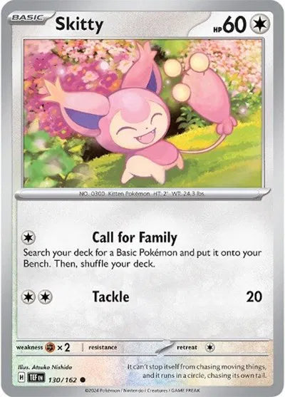 130/162 Skitty Reverse Holo - Temporal Forces