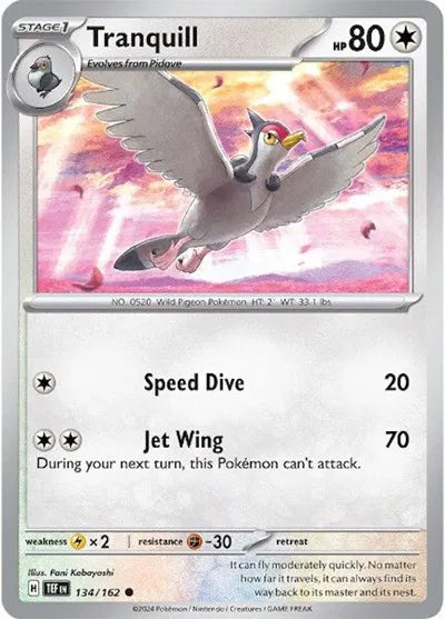 134/162 Tranquill Reverse Holo - Temporal Forces
