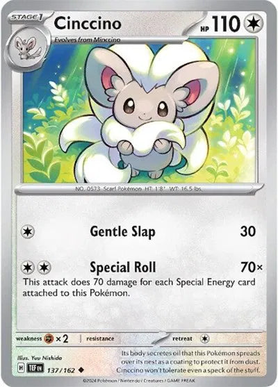 137/162 Cinccino Reverse Holo - Temporal Forces