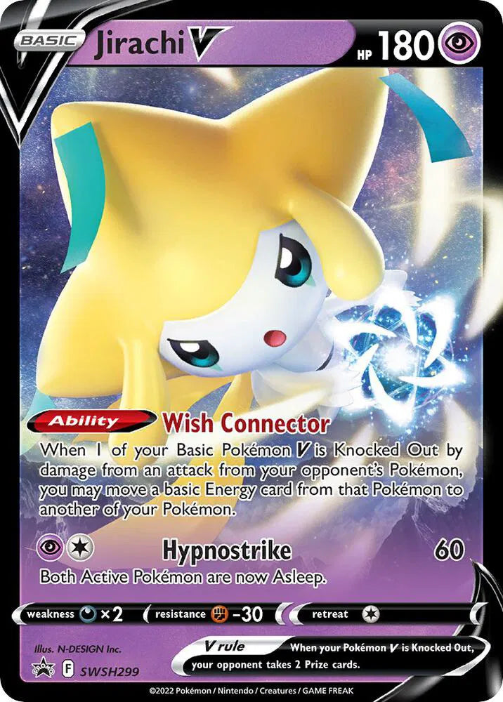 SWSH299 Jirachi V - SWSH Black Star Promo