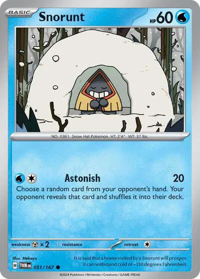 051/167 Snorunt Reverse Holo - Twilight Masquerade