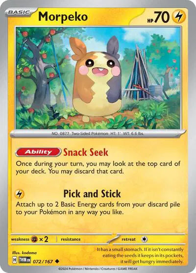 072/167 Morpeko Reverse Holo - Twilight Masquerade