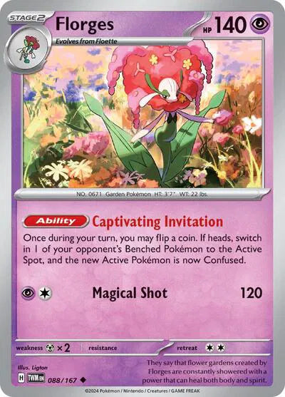 088/167 Florges Reverse Holo - Twilight Masquerade