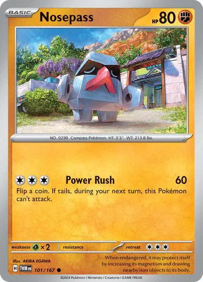 101/167 Nosepass Reverse Holo - Twilight Masquerade