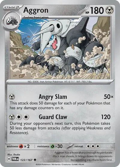 122/167 Aggron Reverse Holo - Twilight Masquerade