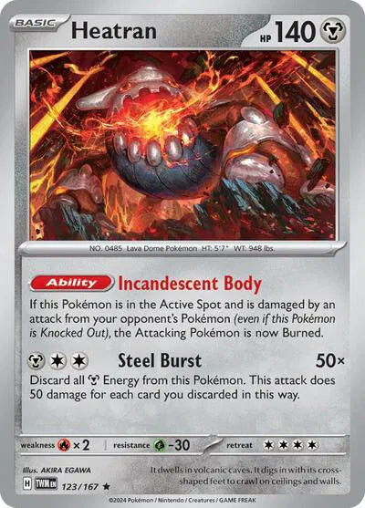 123/167 Heatran Holofoil - Twilight Masquerade