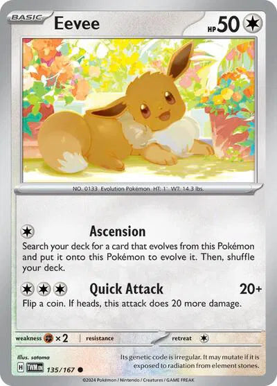 135/167 Eevee Reverse Holo - Twilight Masquerade