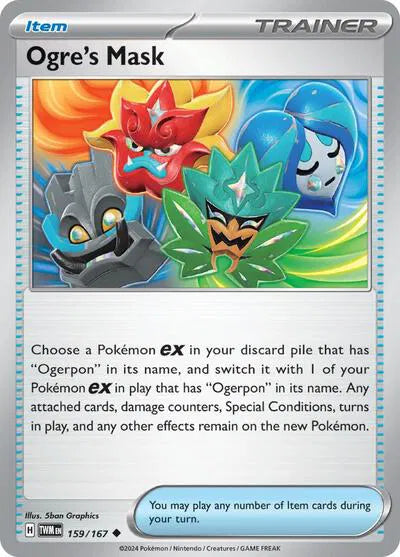 159/167 Ogre's Mask Reverse Holo - Twilight Masquerade