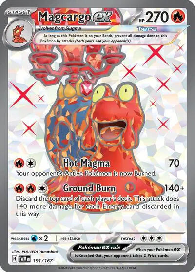 191/167 Magcargo EX - Twilight Masquerade