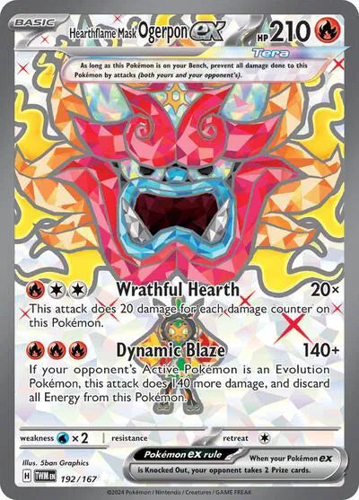 192/167 Hearthflame Mask Ogerpon EX - Twilight Masquerade