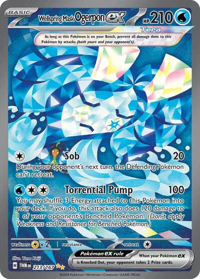 213/167 Wellspring Mask Ogerpon EX - Twilight Masquerade