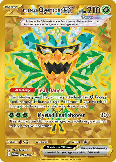 221/167 Teal Mask Ogerpon EX - Twilight Masquerade