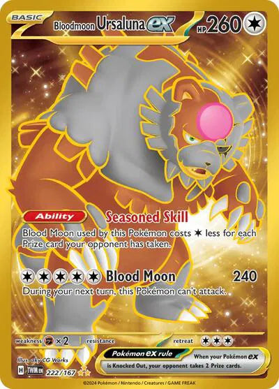 222/167 Bloodmoon Ursaluna EX - Twilight Masquerade