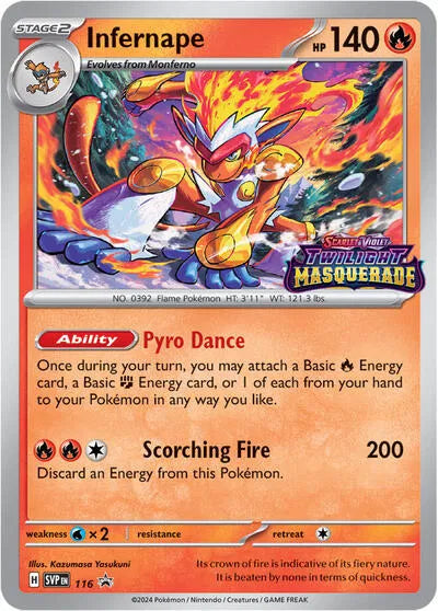 SVP 116 Infernape - SVP Black Star Promo
