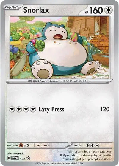 SVP 122 Snorlax - SVP Black Star Promo