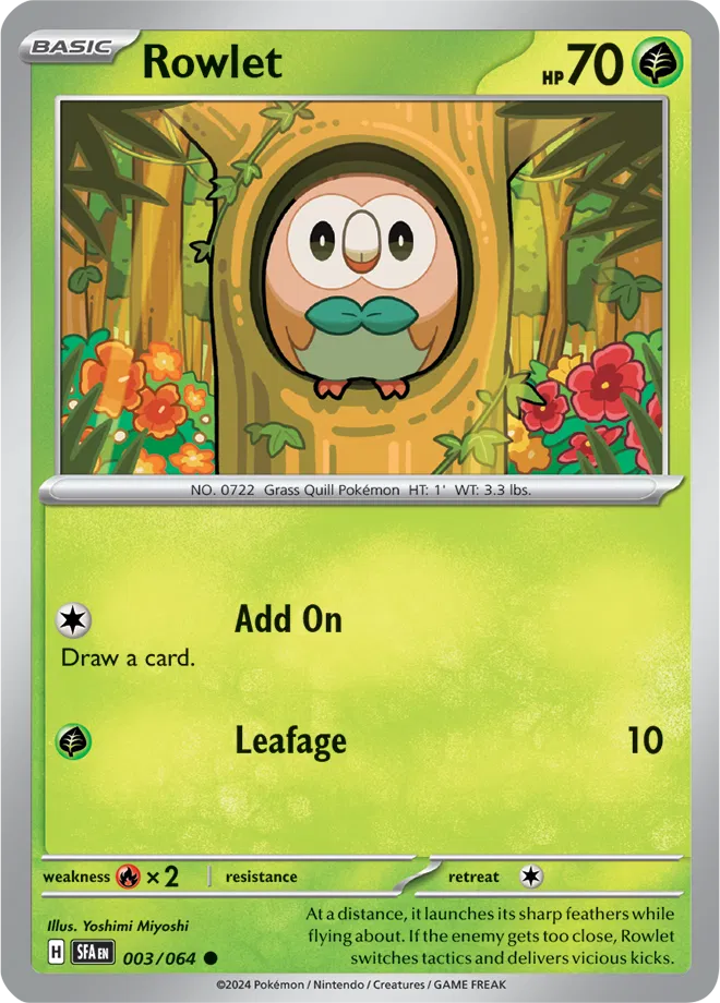 003/064 Rowlet Reverse Holo