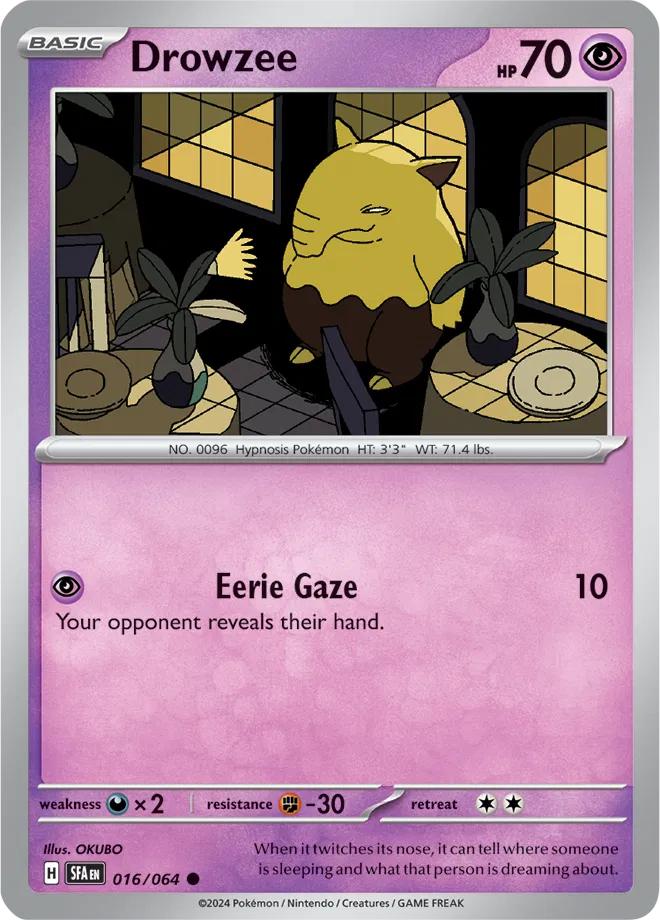 016/064 Drowzee Reverse Holo